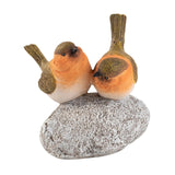 Maxbell Bird Statue with Stone Crafts Resin Sculpture for Cabinet Living Room Garden 9.5x9x12cm