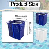 Maxbell Skimmer Basket Portable Reusable Cleaning Leaves Cleaning Tool Filter Basket Blue
