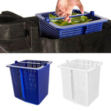 Maxbell Skimmer Basket Portable Reusable Cleaning Leaves Cleaning Tool Filter Basket Blue