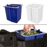 Maxbell Skimmer Basket Portable Reusable Cleaning Leaves Cleaning Tool Filter Basket Blue
