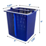 Maxbell Skimmer Basket Portable Reusable Cleaning Leaves Cleaning Tool Filter Basket Blue
