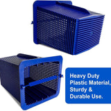 Maxbell Skimmer Basket Portable Reusable Cleaning Leaves Cleaning Tool Filter Basket Blue