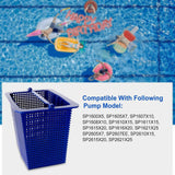 Maxbell Skimmer Basket Portable Reusable Cleaning Leaves Cleaning Tool Filter Basket Blue