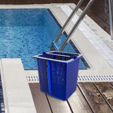 Maxbell Skimmer Basket Portable Reusable Cleaning Leaves Cleaning Tool Filter Basket Blue