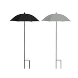 Maxbell Plant Umbrella Sunblock Reusable with Ground Stake Sturdy for Outdoor Plants Argent