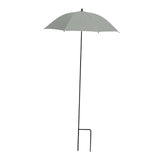 Maxbell Plant Umbrella Sunblock Reusable with Ground Stake Sturdy for Outdoor Plants Argent