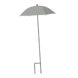 Maxbell Plant Umbrella Sunblock Reusable with Ground Stake Sturdy for Outdoor Plants Argent