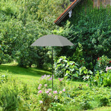 Maxbell Plant Umbrella Sunblock Reusable with Ground Stake Sturdy for Outdoor Plants Argent