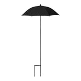 Maxbell Plant Umbrella Sunblock Reusable with Ground Stake Sturdy for Outdoor Plants Black