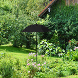Maxbell Plant Umbrella Sunblock Reusable with Ground Stake Sturdy for Outdoor Plants Black