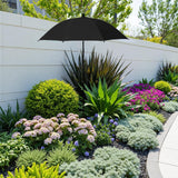 Maxbell Plant Umbrella Sunblock Reusable with Ground Stake Sturdy for Outdoor Plants Black