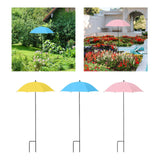 Maxbell Plant Umbrella Canopy Reusable Multifunctional Sturdy 20 inch Sun Protection Yellow