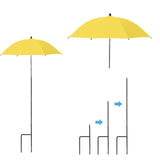 Maxbell Plant Umbrella Canopy Reusable Multifunctional Sturdy 20 inch Sun Protection Yellow