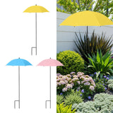 Maxbell Plant Umbrella Canopy Reusable Multifunctional Sturdy 20 inch Sun Protection Yellow