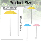 Maxbell Plant Umbrella Canopy Reusable Multifunctional Sturdy 20 inch Sun Protection Blue