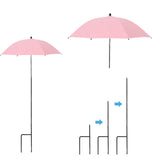 Maxbell Plant Umbrella Canopy Reusable Multifunctional Sturdy 20 inch Sun Protection Pink