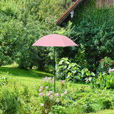 Maxbell Plant Umbrella Canopy Reusable Multifunctional Sturdy 20 inch Sun Protection Pink