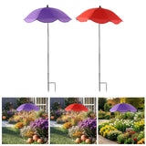 Maxbell Plant Sun Umbrella Flowers Sun Shade Cloth Block Sunlight for Bonsai Outdoor Purple