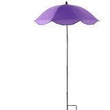 Maxbell Plant Sun Umbrella Flowers Sun Shade Cloth Block Sunlight for Bonsai Outdoor Purple