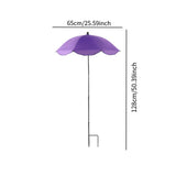 Maxbell Plant Sun Umbrella Flowers Sun Shade Cloth Block Sunlight for Bonsai Outdoor Purple
