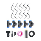 Maxbell Drip Irrigation System Flexible Adjustable for Garden Plants Greenhouse Yard 5m Set