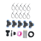 Maxbell Drip Irrigation System Flexible Adjustable for Garden Plants Greenhouse Yard 5m Set