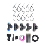 Maxbell Drip Irrigation System Flexible Adjustable for Garden Plants Greenhouse Yard 5m Set