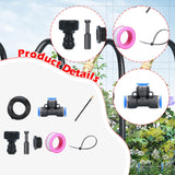 Maxbell Drip Irrigation System Flexible Adjustable for Garden Plants Greenhouse Yard 5m Set