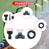 Maxbell Drip Irrigation System Flexible Adjustable for Garden Plants Greenhouse Yard 10m Set