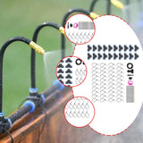Maxbell Drip Irrigation System Flexible Adjustable for Garden Plants Greenhouse Yard 20m Set