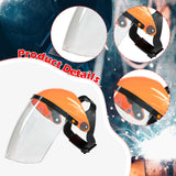 Maxbell Full Face Shield Reusable Face Mask for Grinding Construction Weeds Whacking Clear