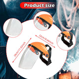 Maxbell Full Face Shield Reusable Face Mask for Grinding Construction Weeds Whacking Clear