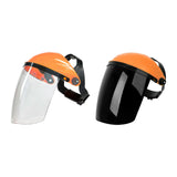 Maxbell Full Face Shield Reusable Face Mask for Grinding Construction Weeds Whacking Clear