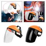 Maxbell Full Face Shield Reusable Face Mask for Grinding Construction Weeds Whacking Clear