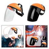 Maxbell Full Face Shield Reusable Face Mask for Grinding Construction Weeds Whacking Clear