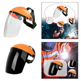 Maxbell Full Face Shield Reusable Face Mask for Grinding Construction Weeds Whacking Clear