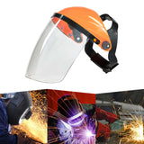 Maxbell Full Face Shield Reusable Face Mask for Grinding Construction Weeds Whacking Clear