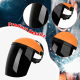 Maxbell Full Face Shield Reusable Face Mask for Grinding Construction Weeds Whacking Black