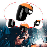 Maxbell Full Face Shield Reusable Face Mask for Grinding Construction Weeds Whacking Black