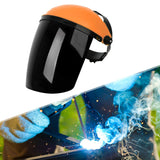 Maxbell Full Face Shield Reusable Face Mask for Grinding Construction Weeds Whacking Black