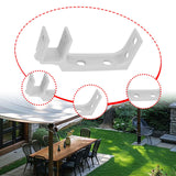 Maxbell Retractable Awning Bracket Hardware Repair Parts for Canopies Garden Outside White