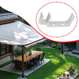 Maxbell Retractable Awning Bracket Hardware Repair Parts for Canopies Garden Outside White