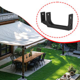 Maxbell Retractable Awning Bracket Hardware Repair Parts for Canopies Garden Outside Black