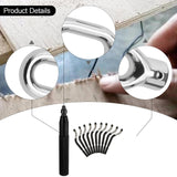 Maxbell Deburring Tool Set Anti Slip Removing Burr Hand Deburring and Trimming Knife