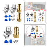 Maxbell Piercing Valve Kit Adapter Converts Fit 7/16 inch Low Side Port R12 to 2 set