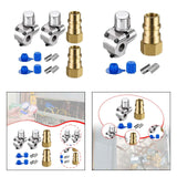 Maxbell Piercing Valve Kit Adapter Converts Fit 7/16 inch Low Side Port R12 to 2 set