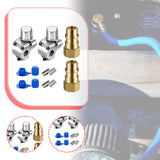 Maxbell Piercing Valve Kit Adapter Converts Fit 7/16 inch Low Side Port R12 to 2 set