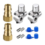 Maxbell Piercing Valve Kit Adapter Converts Fit 7/16 inch Low Side Port R12 to 2 set
