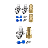 Maxbell Piercing Valve Kit Adapter Converts Fit 7/16 inch Low Side Port R12 to 2 set
