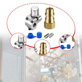 Maxbell Piercing Valve Kit Adapter Converts Fit 7/16 inch Low Side Port R12 to 1 set